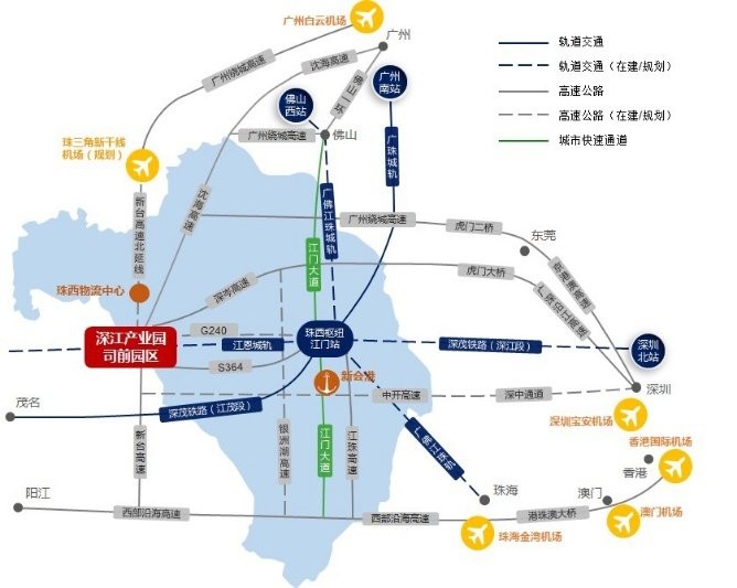 廣東江門江海區(qū)設(shè)備五金模具機(jī)械加工廠房庫房網(wǎng)中南高科